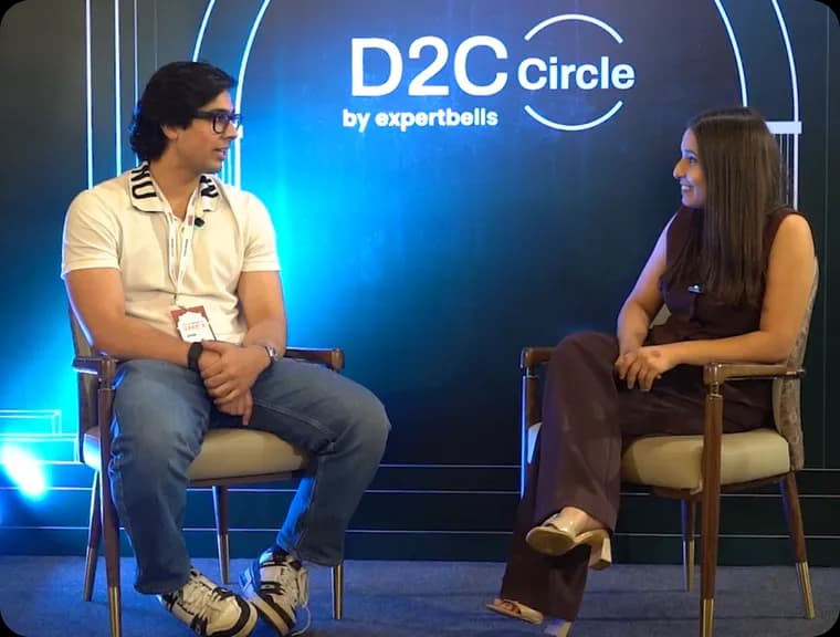 A fireside chat on the D2C Circle stage